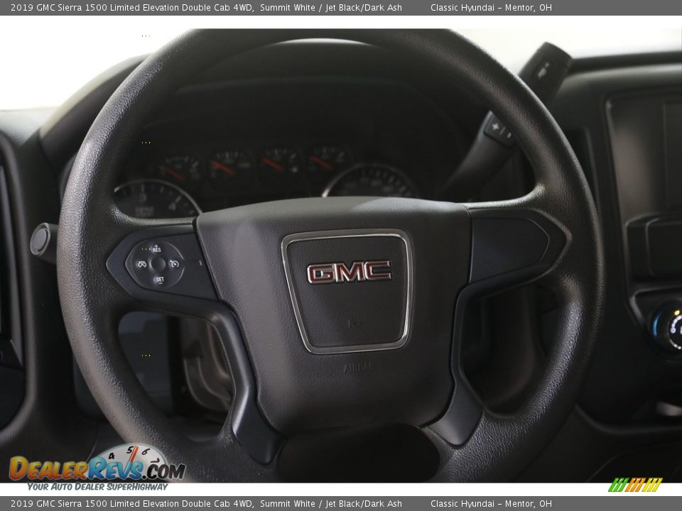 2019 GMC Sierra 1500 Limited Elevation Double Cab 4WD Summit White / Jet Black/Dark Ash Photo #7