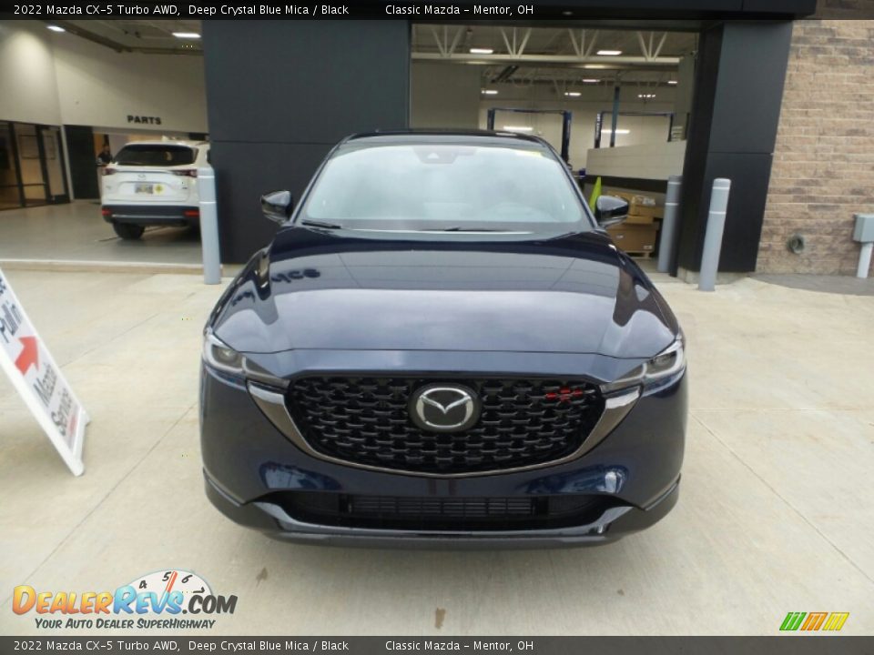 2022 Mazda CX-5 Turbo AWD Deep Crystal Blue Mica / Black Photo #2