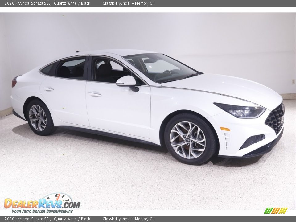 2020 Hyundai Sonata SEL Quartz White / Black Photo #1