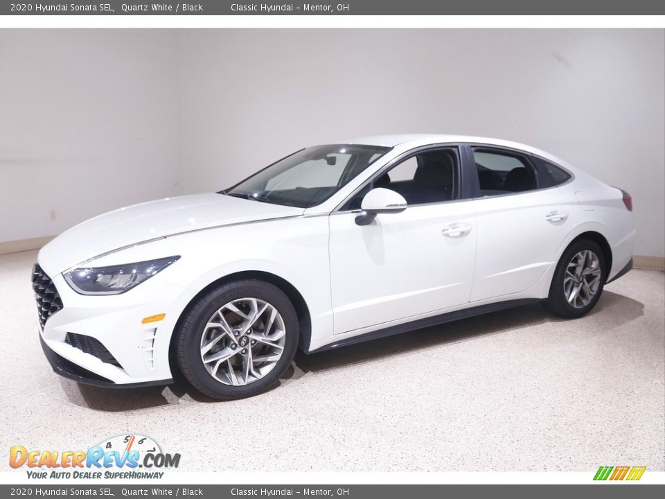 2020 Hyundai Sonata SEL Quartz White / Black Photo #3