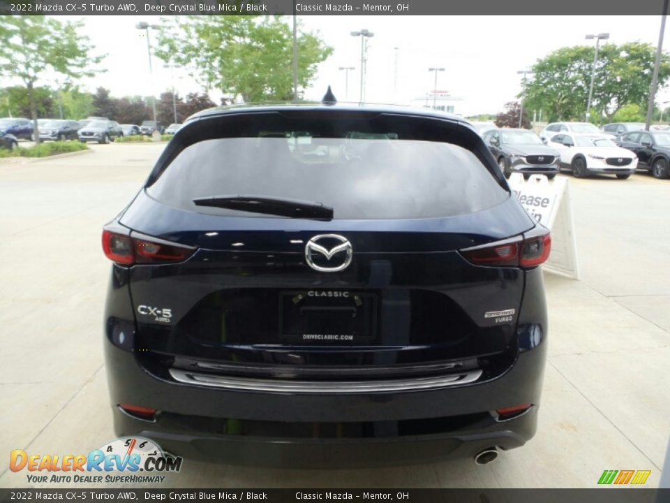 2022 Mazda CX-5 Turbo AWD Deep Crystal Blue Mica / Black Photo #5