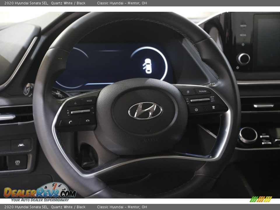 2020 Hyundai Sonata SEL Quartz White / Black Photo #7