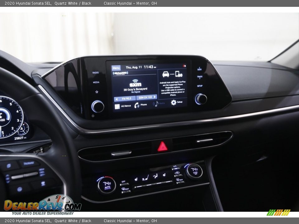 2020 Hyundai Sonata SEL Quartz White / Black Photo #9