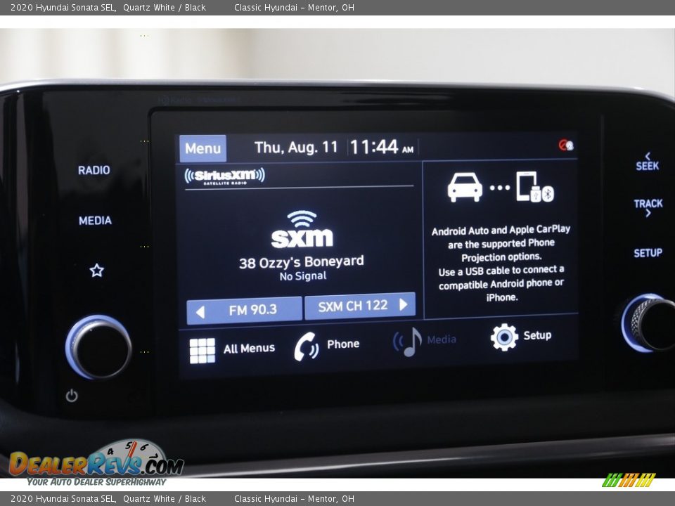 2020 Hyundai Sonata SEL Quartz White / Black Photo #10