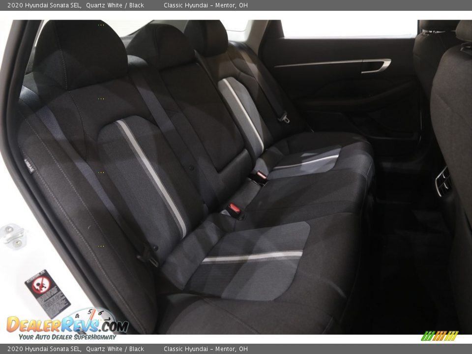 2020 Hyundai Sonata SEL Quartz White / Black Photo #16