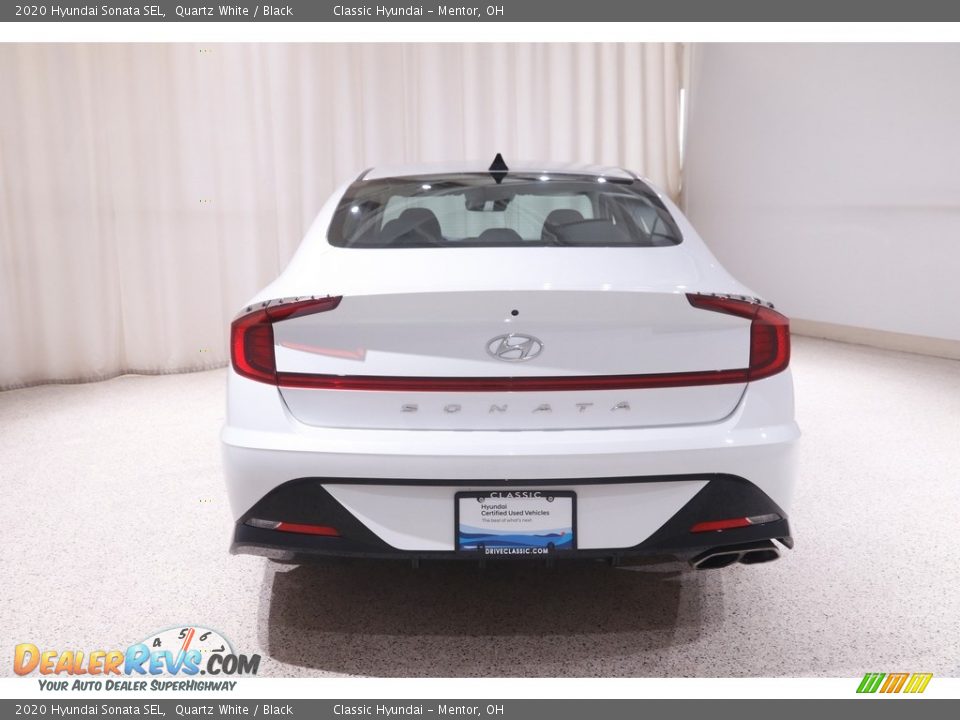 2020 Hyundai Sonata SEL Quartz White / Black Photo #18