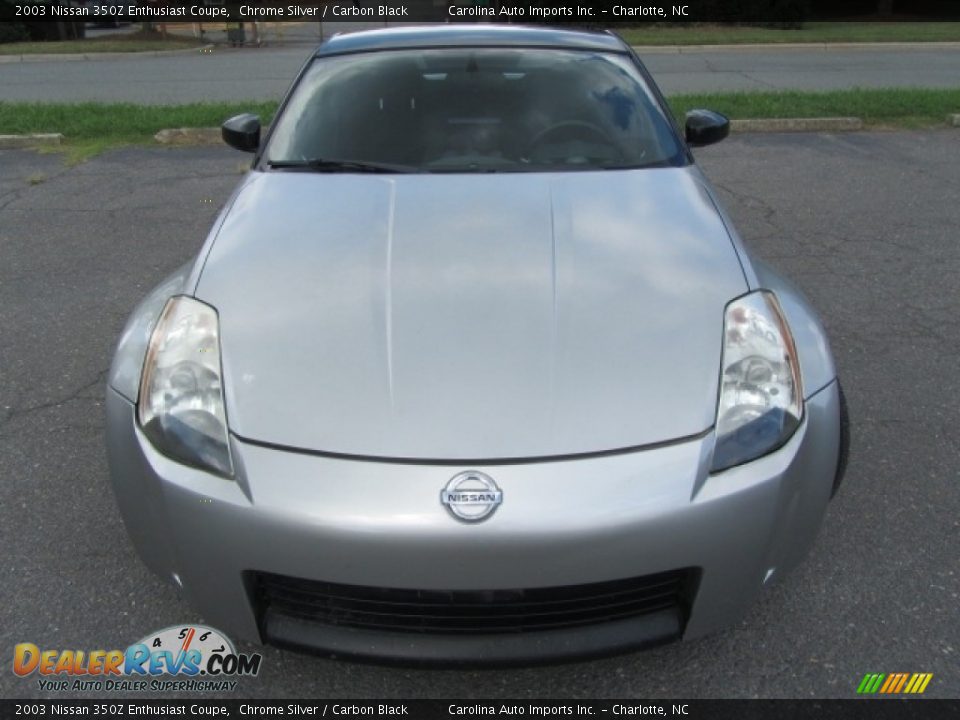 2003 Nissan 350Z Enthusiast Coupe Chrome Silver / Carbon Black Photo #5