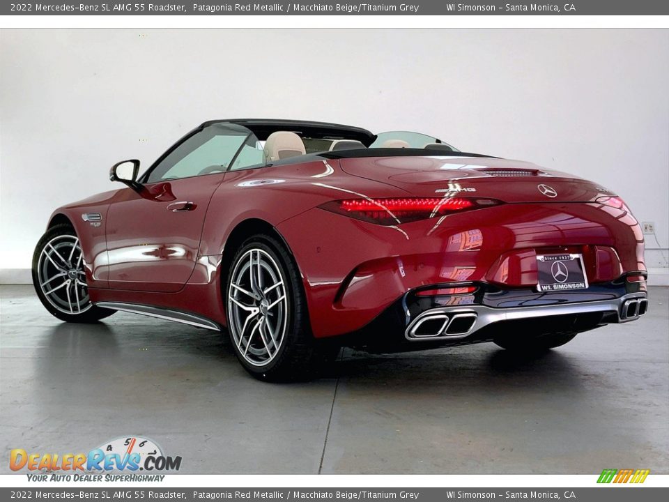 Patagonia Red Metallic 2022 Mercedes-Benz SL AMG 55 Roadster Photo #2