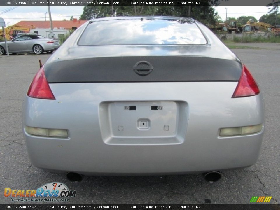2003 Nissan 350Z Enthusiast Coupe Chrome Silver / Carbon Black Photo #9
