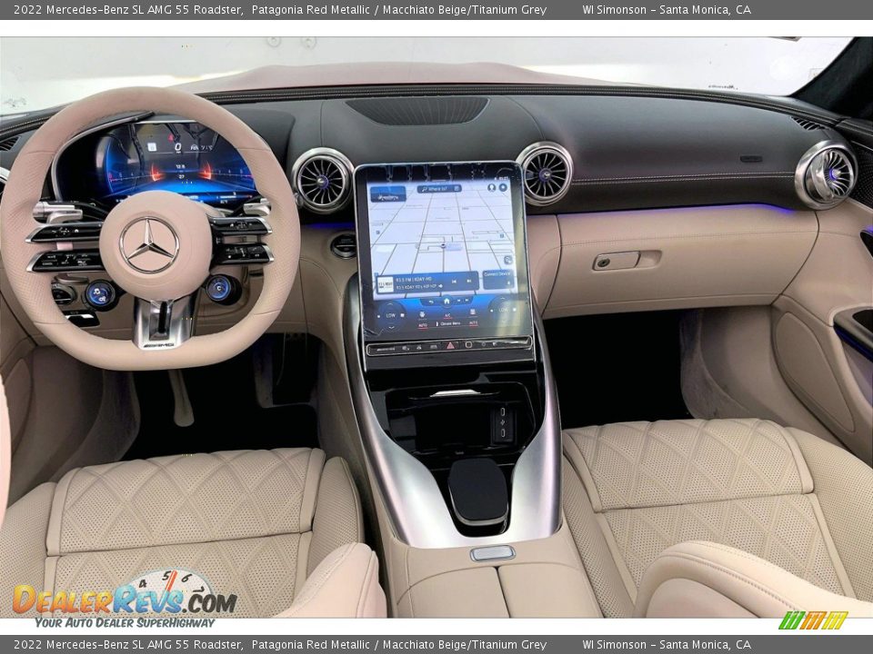 Dashboard of 2022 Mercedes-Benz SL AMG 55 Roadster Photo #6