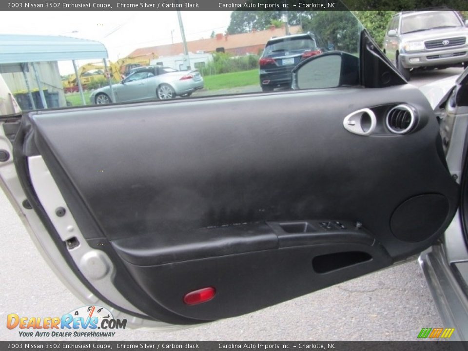 2003 Nissan 350Z Enthusiast Coupe Chrome Silver / Carbon Black Photo #13
