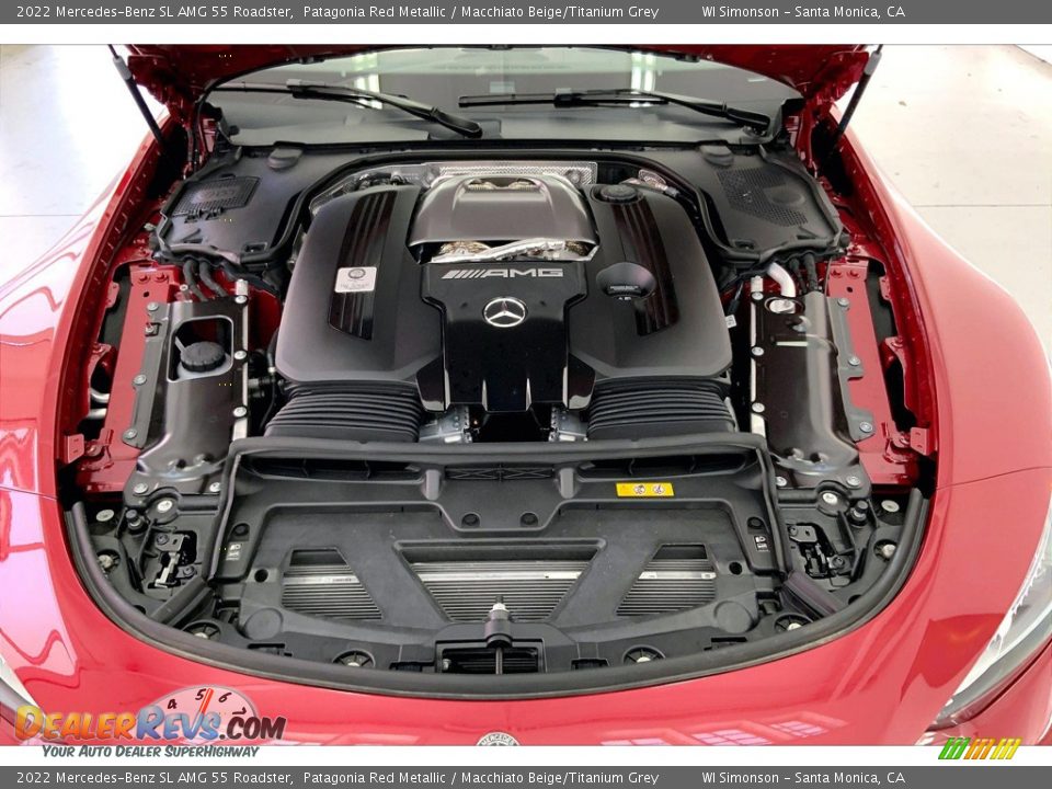 2022 Mercedes-Benz SL AMG 55 Roadster 4.0 Liter DI biturbo DOHC 32-Valve VVT V8 Engine Photo #9