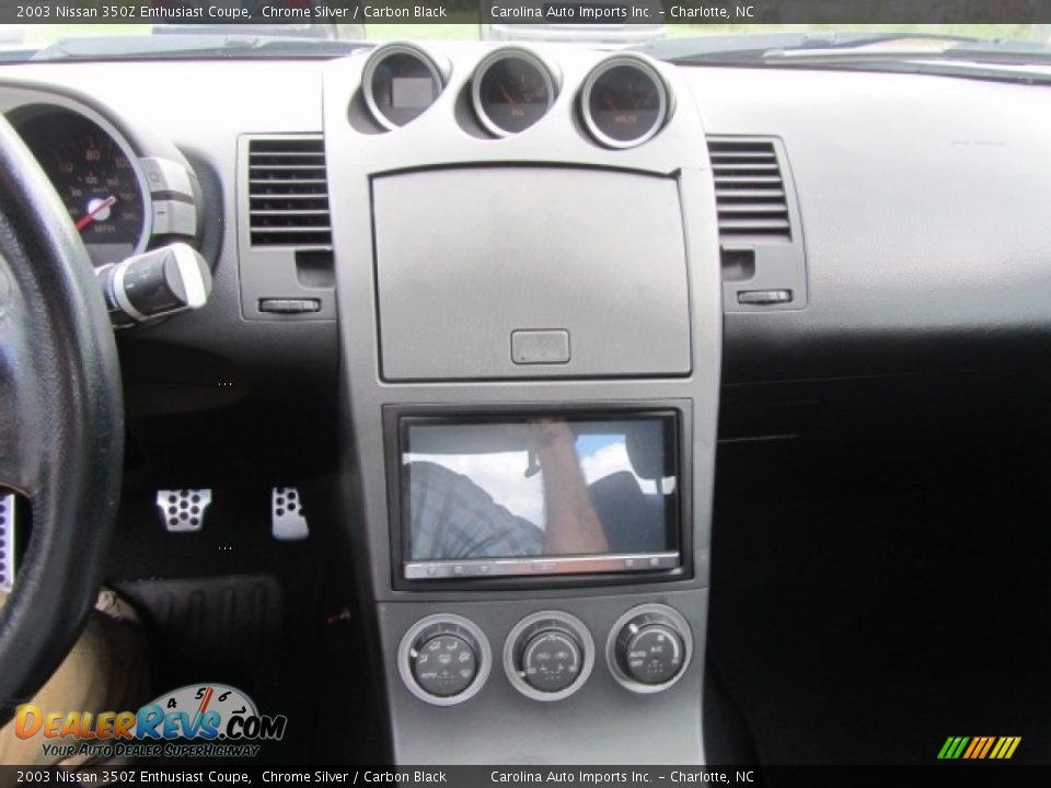 2003 Nissan 350Z Enthusiast Coupe Chrome Silver / Carbon Black Photo #14