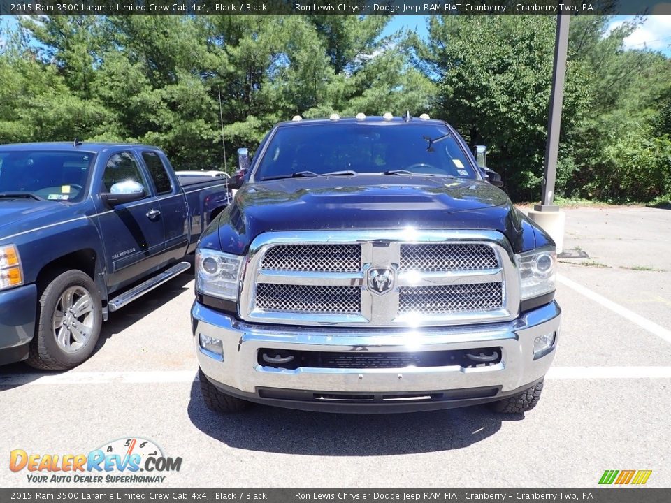 2015 Ram 3500 Laramie Limited Crew Cab 4x4 Black / Black Photo #2