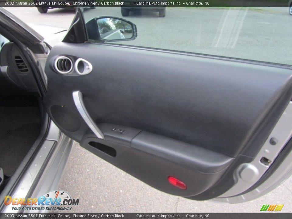 2003 Nissan 350Z Enthusiast Coupe Chrome Silver / Carbon Black Photo #18