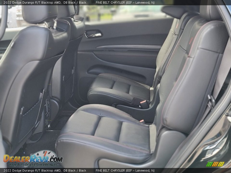 Rear Seat of 2022 Dodge Durango R/T Blacktop AWD Photo #7