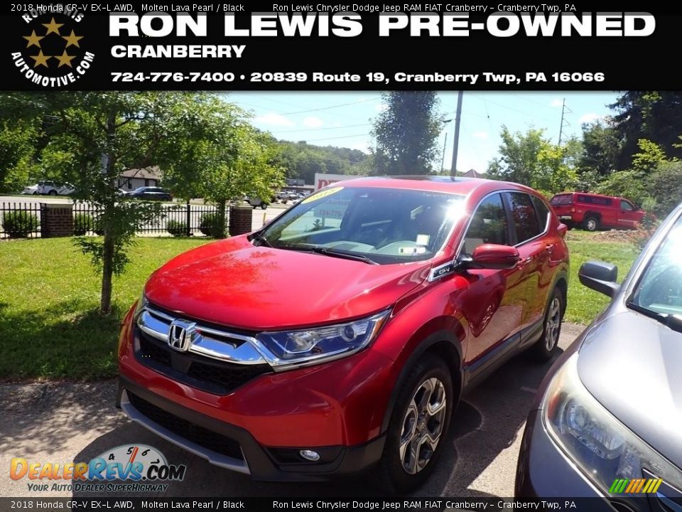 2018 Honda CR-V EX-L AWD Molten Lava Pearl / Black Photo #1