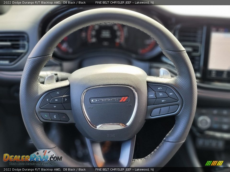 2022 Dodge Durango R/T Blacktop AWD Steering Wheel Photo #9