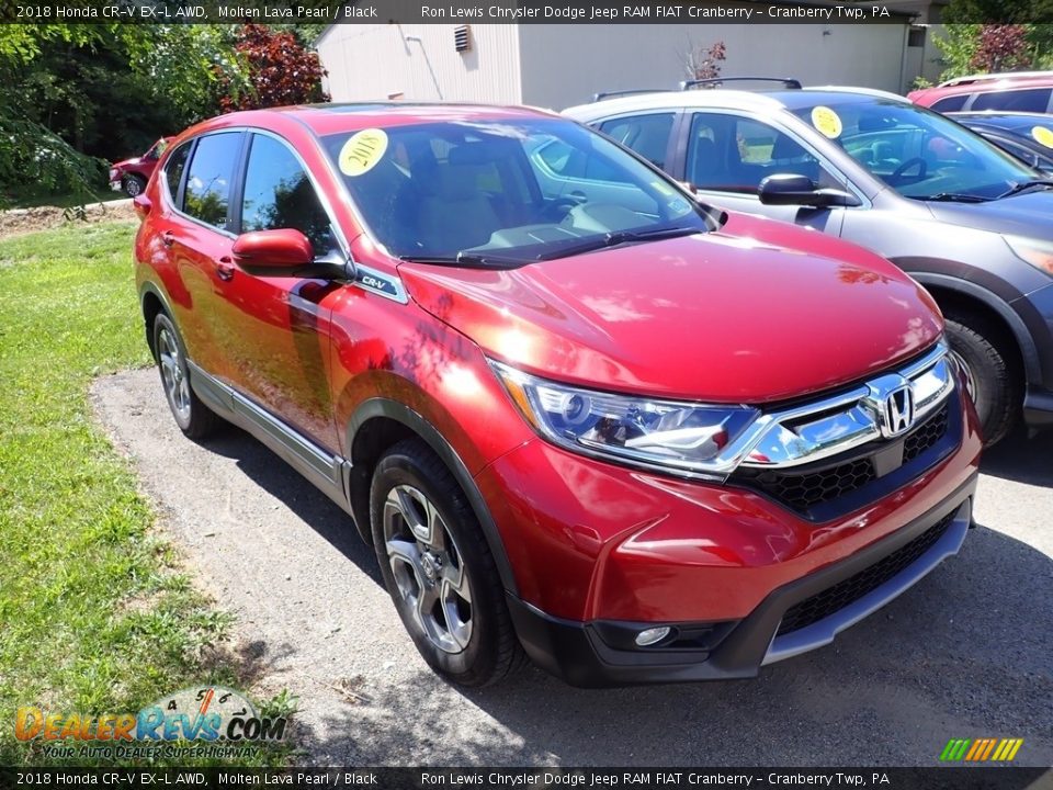 2018 Honda CR-V EX-L AWD Molten Lava Pearl / Black Photo #2
