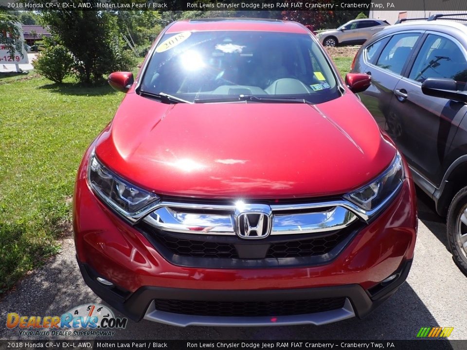 2018 Honda CR-V EX-L AWD Molten Lava Pearl / Black Photo #3