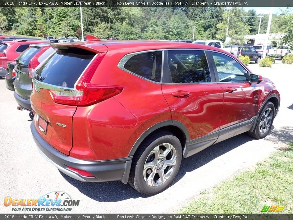 2018 Honda CR-V EX-L AWD Molten Lava Pearl / Black Photo #4