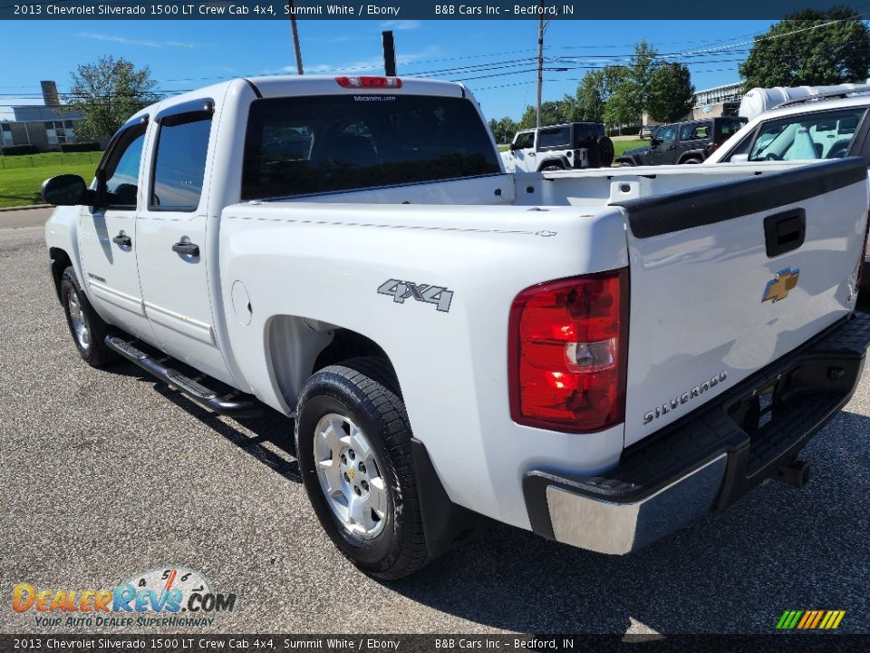 2013 Chevrolet Silverado 1500 LT Crew Cab 4x4 Summit White / Ebony Photo #2