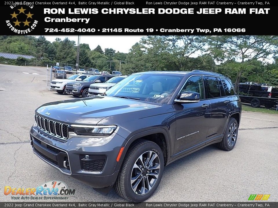 2022 Jeep Grand Cherokee Overland 4x4 Baltic Gray Metallic / Global Black Photo #1