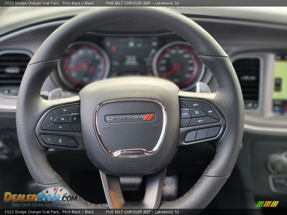 2022 Dodge Charger Scat Pack Steering Wheel Photo #8