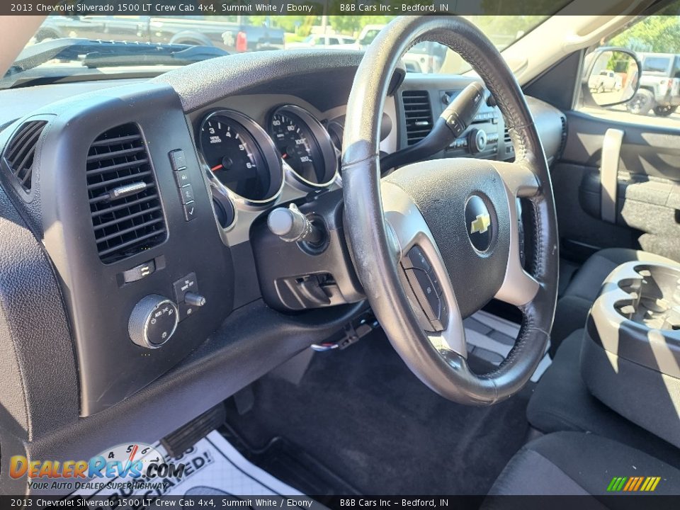 2013 Chevrolet Silverado 1500 LT Crew Cab 4x4 Summit White / Ebony Photo #13