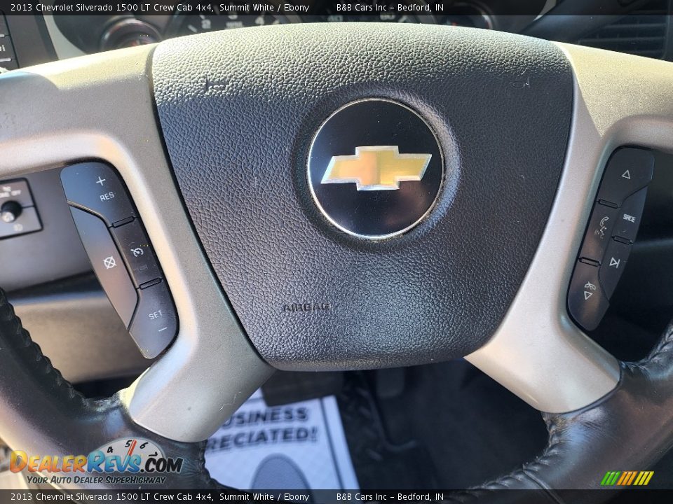 2013 Chevrolet Silverado 1500 LT Crew Cab 4x4 Summit White / Ebony Photo #15