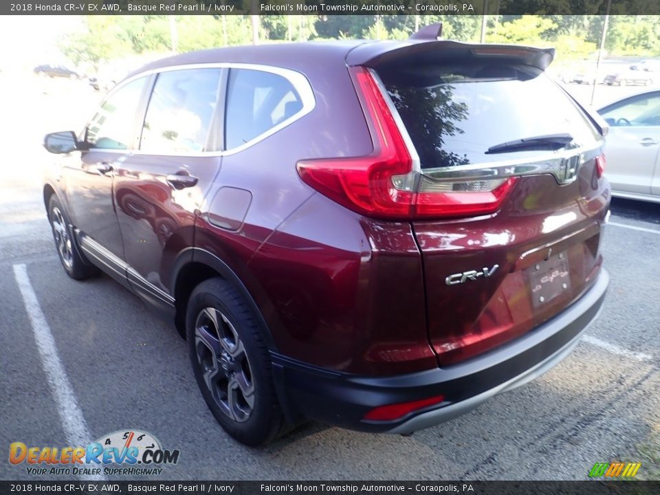 2018 Honda CR-V EX AWD Basque Red Pearl II / Ivory Photo #2