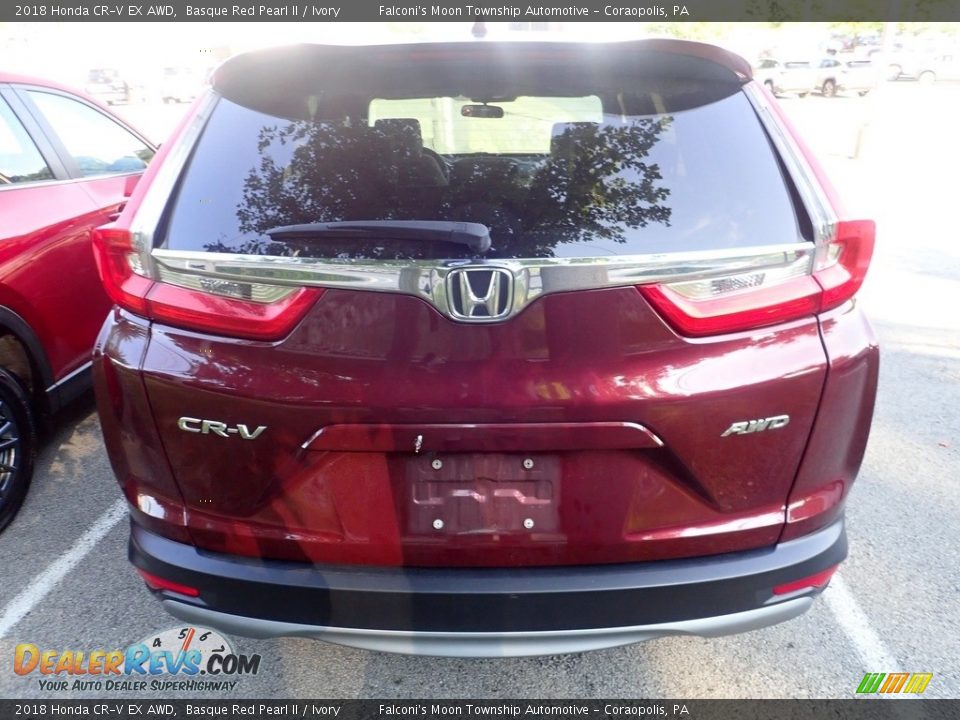 2018 Honda CR-V EX AWD Basque Red Pearl II / Ivory Photo #3