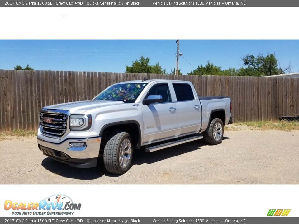 2017 GMC Sierra 1500 SLT Crew Cab 4WD Quicksilver Metallic / Jet Black Photo #2