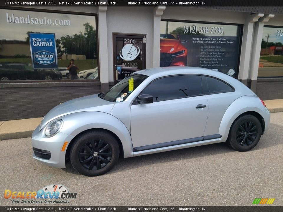 2014 Volkswagen Beetle 2.5L Reflex Silver Metallic / Titan Black Photo #1