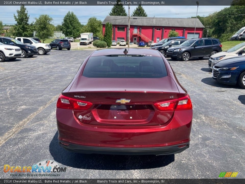 2016 Chevrolet Malibu LS Butte Red Metallic / Jet Black Photo #4