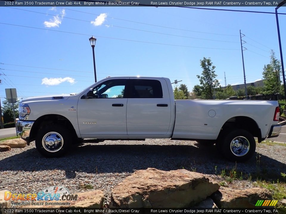 2022 Ram 3500 Tradesman Crew Cab 4x4 Bright White / Black/Diesel Gray Photo #2