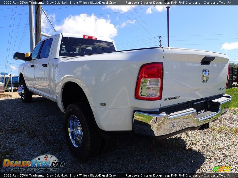 2022 Ram 3500 Tradesman Crew Cab 4x4 Bright White / Black/Diesel Gray Photo #3