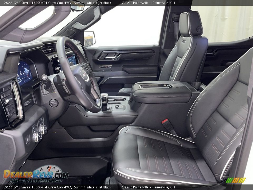 Jet Black Interior - 2022 GMC Sierra 1500 AT4 Crew Cab 4WD Photo #12