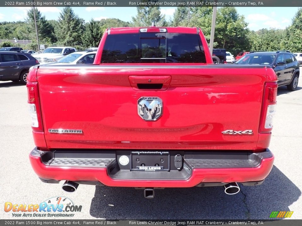 2022 Ram 1500 Big Horn Crew Cab 4x4 Flame Red / Black Photo #4