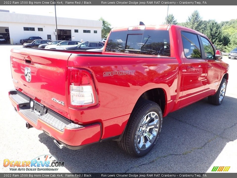2022 Ram 1500 Big Horn Crew Cab 4x4 Flame Red / Black Photo #5