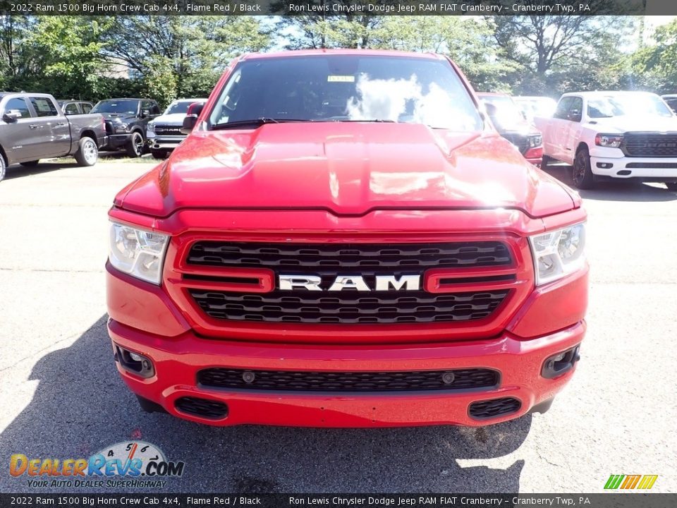 2022 Ram 1500 Big Horn Crew Cab 4x4 Flame Red / Black Photo #8