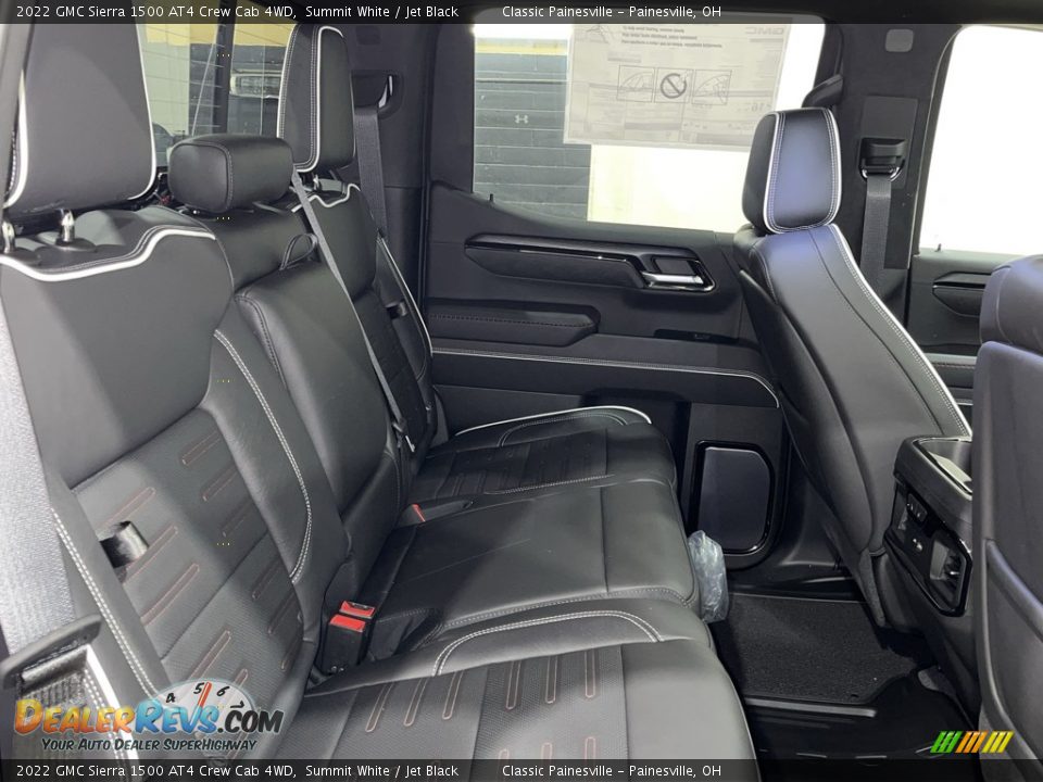 Rear Seat of 2022 GMC Sierra 1500 AT4 Crew Cab 4WD Photo #20