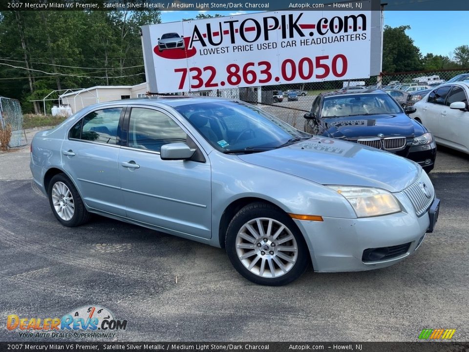 2007 Mercury Milan V6 Premier Satellite Silver Metallic / Medium Light Stone/Dark Charcoal Photo #1