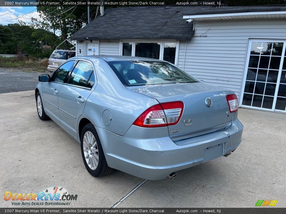 2007 Mercury Milan V6 Premier Satellite Silver Metallic / Medium Light Stone/Dark Charcoal Photo #8