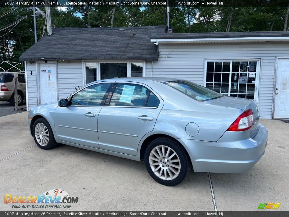 2007 Mercury Milan V6 Premier Satellite Silver Metallic / Medium Light Stone/Dark Charcoal Photo #9