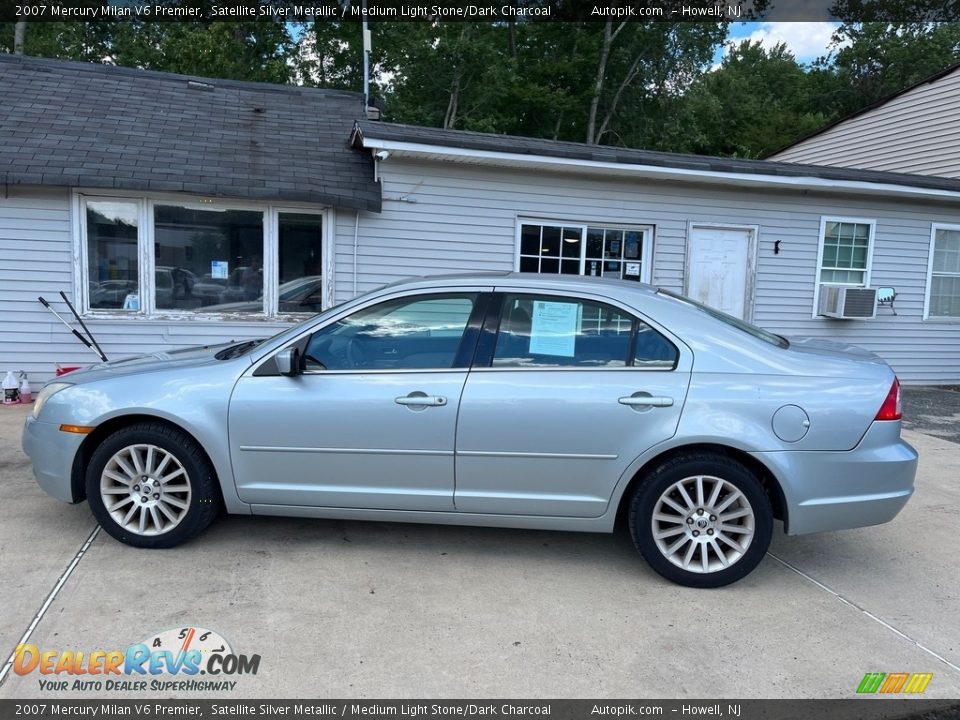 2007 Mercury Milan V6 Premier Satellite Silver Metallic / Medium Light Stone/Dark Charcoal Photo #10