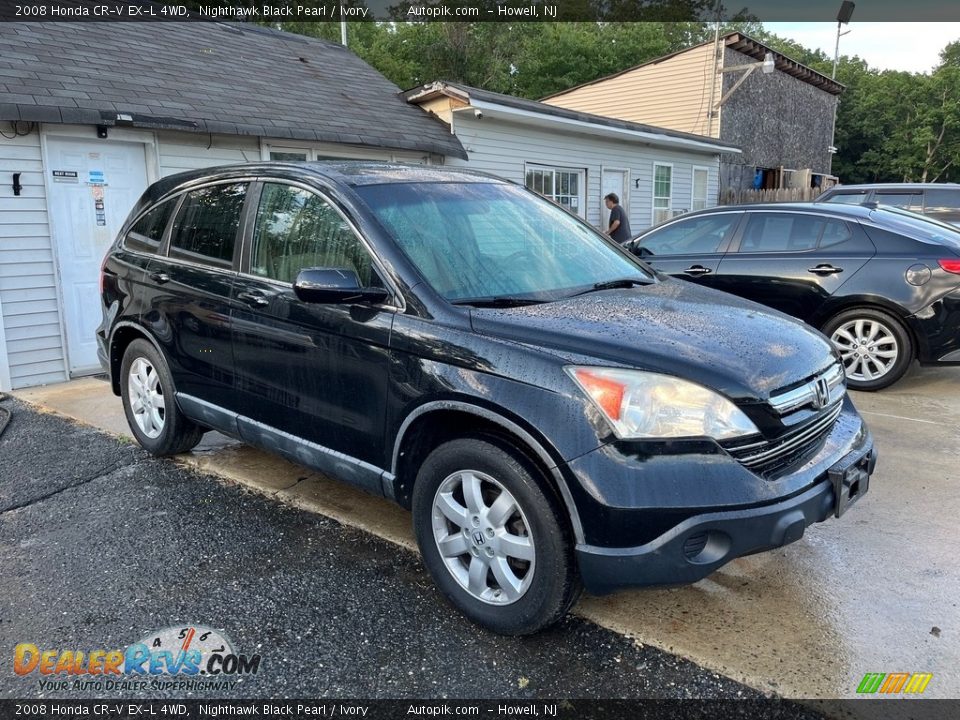 2008 Honda CR-V EX-L 4WD Nighthawk Black Pearl / Ivory Photo #2