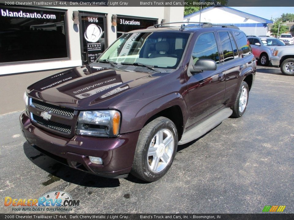 2008 Chevrolet TrailBlazer LT 4x4 Dark Cherry Metallic / Light Gray Photo #2