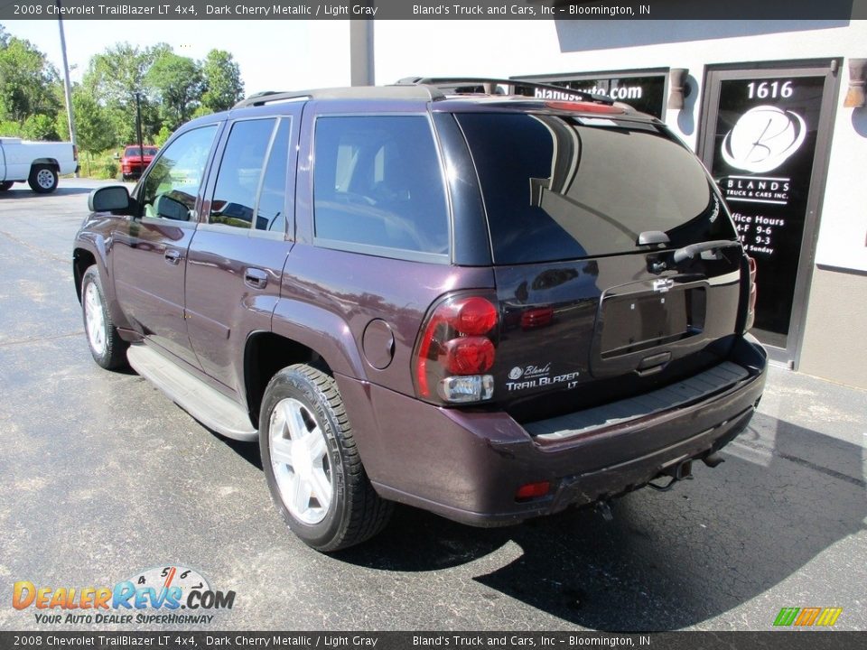 2008 Chevrolet TrailBlazer LT 4x4 Dark Cherry Metallic / Light Gray Photo #3