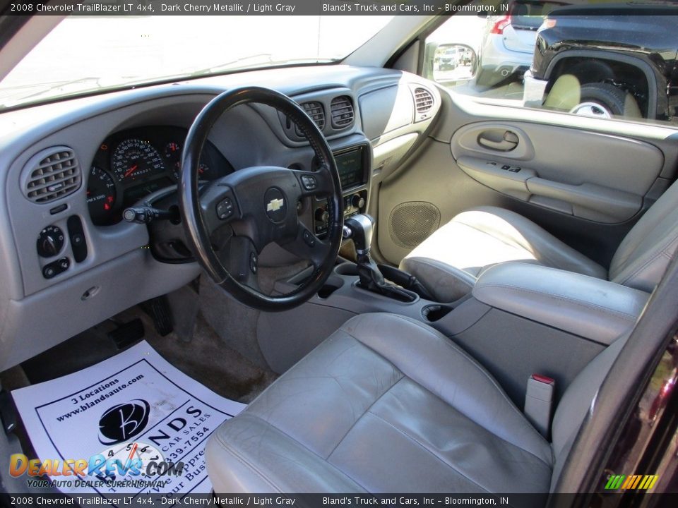 2008 Chevrolet TrailBlazer LT 4x4 Dark Cherry Metallic / Light Gray Photo #6